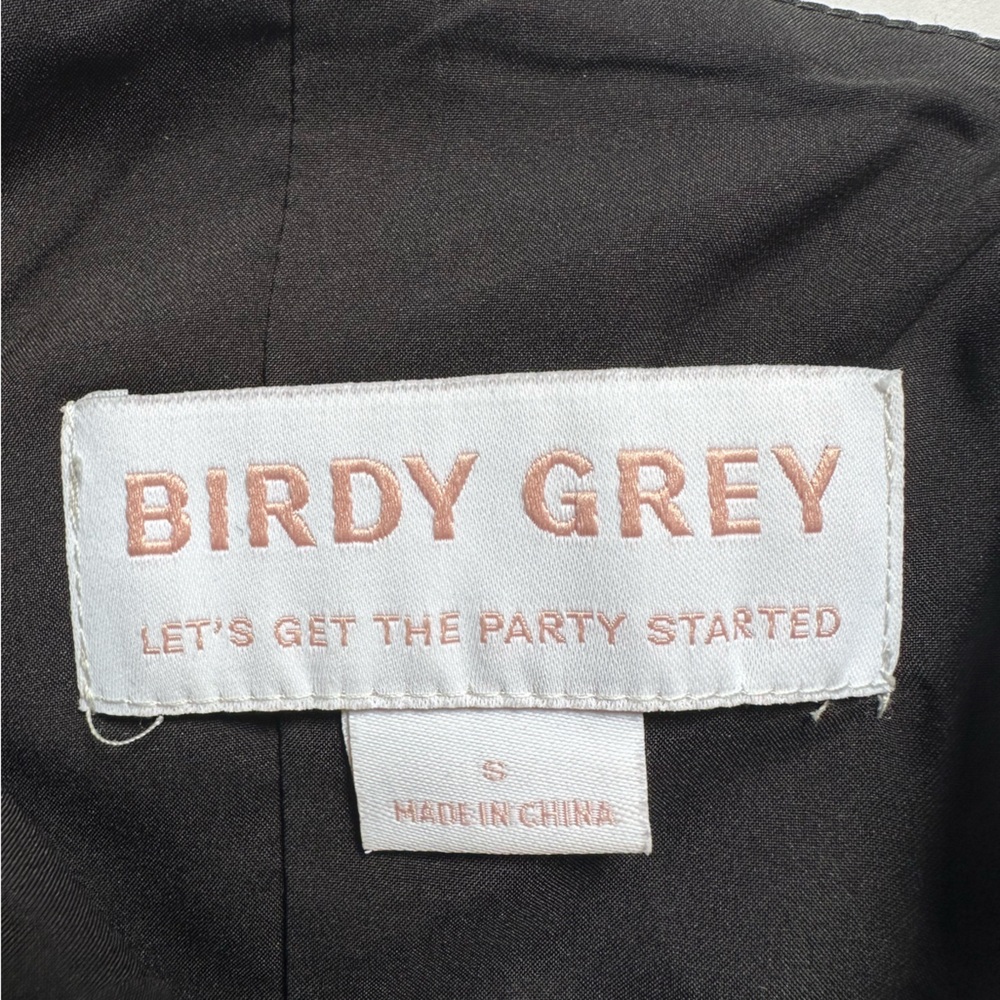 Birdy Grey Kensie Dress Women’s Elegant Shiny Satin Black One-Shoulder Sz Small - Picture 4 of 9